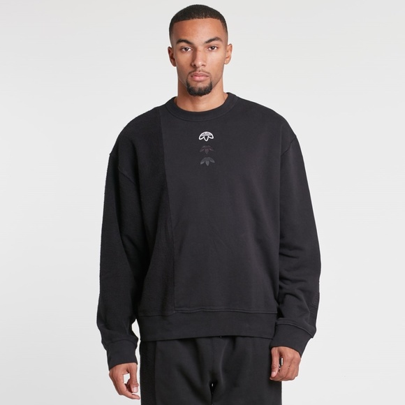 ADIDAS ORIGINALS BY ALEXANDER WANG Inside-out Sweatshirt Black Unisex Size S - Picture 1 of 11